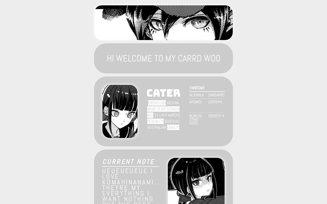Carrd profile picture for @caterer